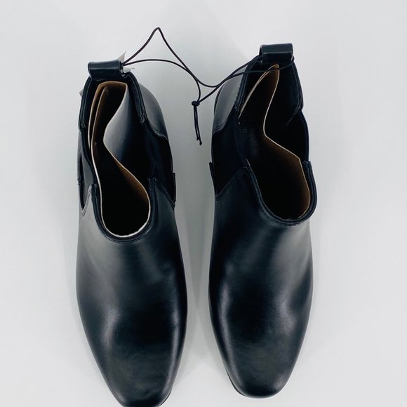 A New Day Womens Black Ellie Chelsea Boots Faux Leather 8 Moto Streetwear Biker - Picture 3 of 8